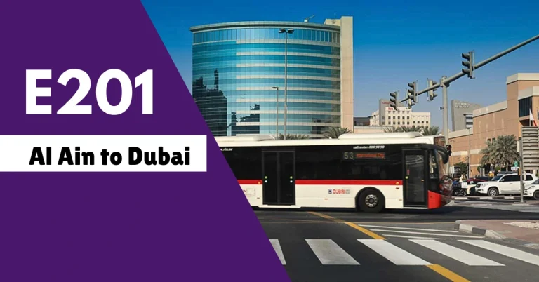 E201 Al Ain to Dubai Timings